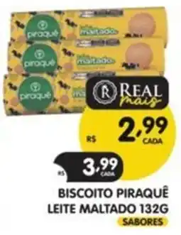Supermercados Real Biscoito piraquê leite maltado oferta