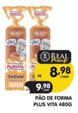Supermercados Real Pão de forma plus vita oferta