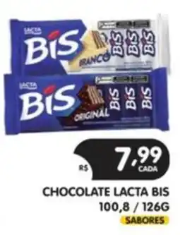 Supermercados Real chocolate lacta bis oferta