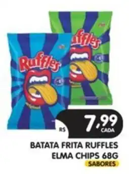 Supermercados Real batata frita ruffles oferta