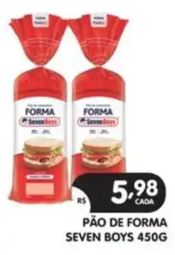 Supermercados Real Pão de forma seven boys oferta