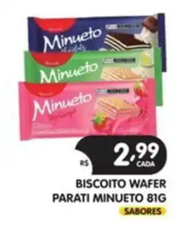 Supermercados Real Biscoito wafer parati minueto oferta