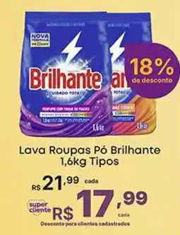 Super Lagoa Lava Roupas Pó Brilhante oferta