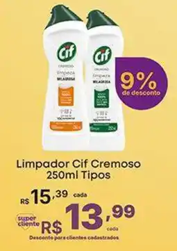 Super Lagoa Limpador Cif Cremoso 250ml Tipos oferta