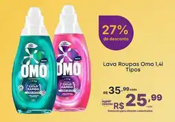 Super Lagoa Lava Roupas Omo 1,4l Tipos oferta