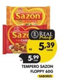 Supermercados Real Tempero sazon floppy 60g sabores oferta
