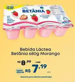 Super Lagoa Bebida Láctea Betânia Morango oferta