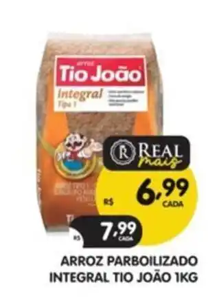 Supermercados Real arroz parboilizado integral tio joão oferta