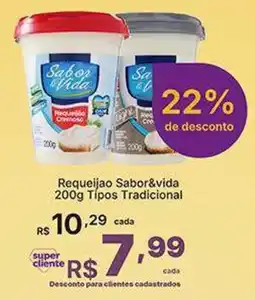 Super Lagoa Requeijao Sabor&vida Tipos Tradicional oferta