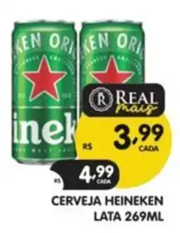Supermercados Real Cerveja heineken oferta