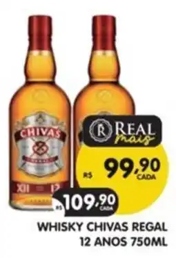 Supermercados Real whisky chivas regal 12 anos oferta