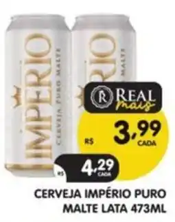 Supermercados Real Cerveja império puro malte oferta