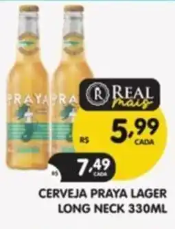 Supermercados Real Cerveja Praya Lager Long Neck oferta