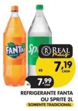 Supermercados Real refrigerante fanta ou sprite 2l oferta
