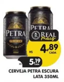 Supermercados Real Cerveja petra escura oferta