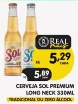 Supermercados Real Cerveja sol premium oferta