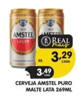 Supermercados Real Cerveja amstel puro malte oferta