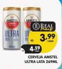 Supermercados Real Cerveja amstel ultra lata oferta