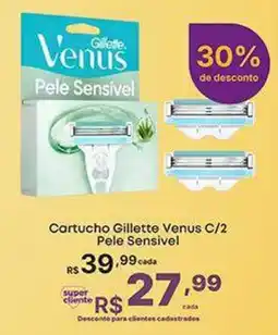 Super Lagoa Cartucho gillette venus c/2 pele sensivel oferta