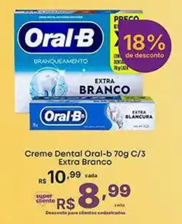 Super Lagoa Creme Dental Oral-b Extra Branco oferta