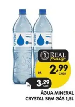 Supermercados Real Água mineral crystal sem gás oferta