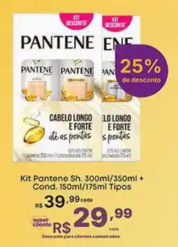 Super Lagoa Kit pantene sh. 300ml/350ml + cond. 150ml/175ml tipos oferta