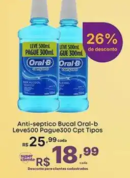 Super Lagoa Anti-septico Bucal Oral-b oferta