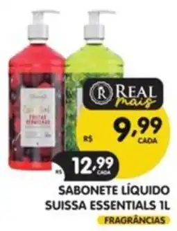 Supermercados Real Sabonete líquido suissa essentials 1l oferta
