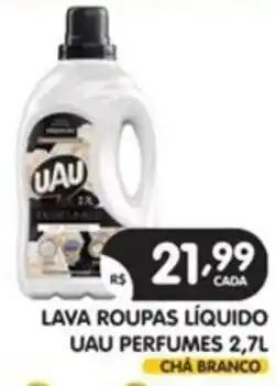 Supermercados Real Lava roupas líquido uau perfumes oferta