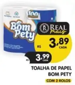 Supermercados Real toalha de papel bom pety oferta