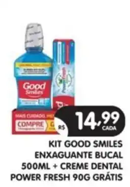 Supermercados Real kit good smiles enxaguante bucal oferta