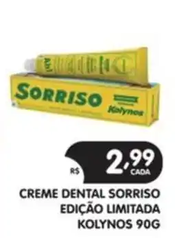 Supermercados Real Creme dental sorriso edição limitada koly nos oferta