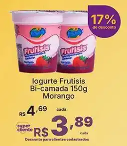 Super Lagoa logurte frutisis bi-camada morango oferta