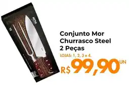 Supermercados Archer Conjunto Mor Churrasco Steel oferta