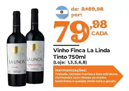 Supermercados Archer Vinho Finca La Linda Tinto oferta