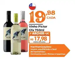 Supermercados Archer Vinho Pictor oferta