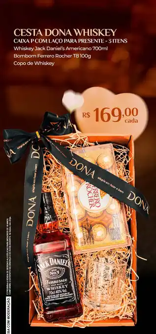 Dona de Casa Cesta dona whiskey oferta