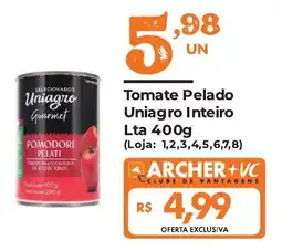 Supermercados Archer Tomate Pelado UniaGro Inteiro oferta