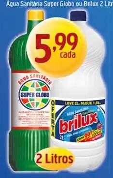 Supermercados Guanabara Água Sanitária Super Globo ou Brilux oferta