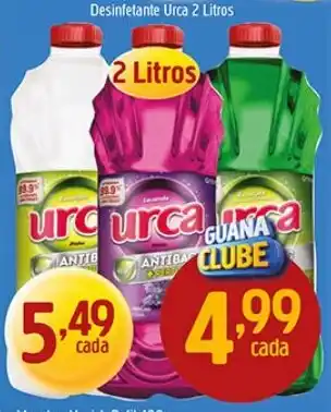 Supermercados Guanabara Desinfetante Urca 2 litros oferta