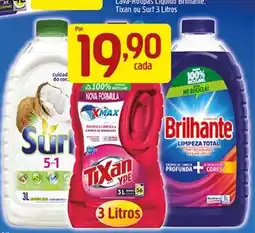 Supermercados Guanabara Cava-Roupas Líquido Brilhante Tixan ou Surf 3 Litros oferta