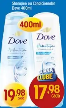 Supermercados Guanabara Shampoo ou condicionador dove oferta