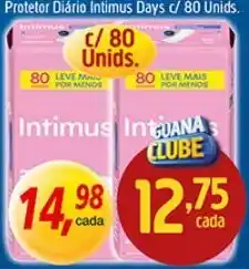 Supermercados Guanabara Protetor Diário Intimus Days oferta