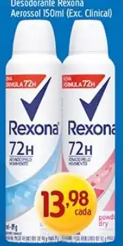 Supermercados Guanabara Desodorante rexona aerosol 150ml oferta