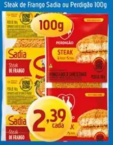 Supermercados Guanabara Steak de Frango Sadia ou Perdigão oferta