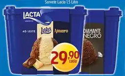 Supermercados Guanabara Sorvete Lacta 1.5 Litro oferta
