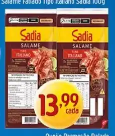 Supermercados Guanabara Salame Fatiado Tipo Italiano Sadia oferta