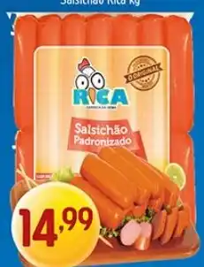 Supermercados Guanabara Salsichão padronizado oferta