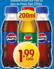 Supermercados Guanabara Guaraná Antarctica Trad ou Zero ou Pepsi Trad oferta