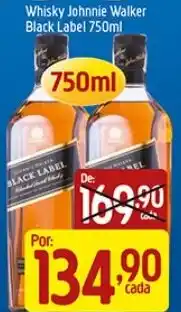 Supermercados Guanabara Whisky Johnnie Walker Black Label oferta